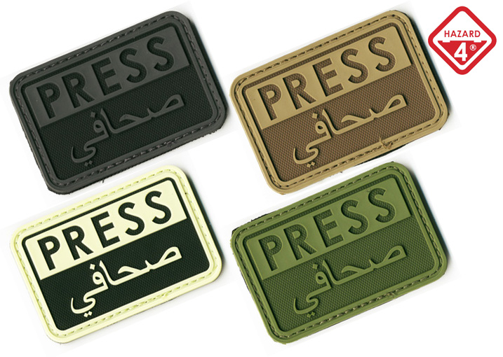Hazard4/PRESS・プレス、報道機関用のラバーパッチ